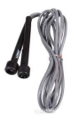 Скакалка в тубусі PVC JUMP ROPE чорний/сірий Уні 275x0.5см