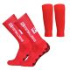 Комплект обрізані гетри + шкарпетки Tapedesign (червоні)